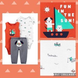 Carter’s Baby 3-Piece Sailboat Little Character Set 12 M